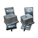 Knock on Hinge 50x50mm for Aluminium tube - Pair.webp