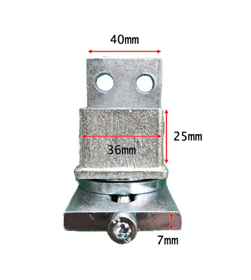 Knock in Bearing Hinge .40x40mm for steel tube.webp
