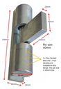 Heavy Duty 5000 kg Bearing hinge - 2 hinges.webp