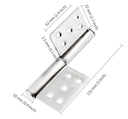 Stainless Steel 360 Degree Flag Hinge Ball Bearing  Lift Off Thickened Heavy Duty  130x100mm.webp