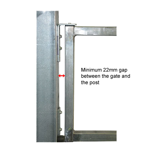 Steel Self closing  Light Gate Hinge for swing gate size tube 25,30,38x25mm Gates.webp