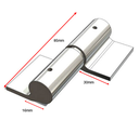 Swing Gate Weld to Weld hinge 16mm LH - pair - Zinc plated.webp