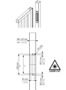 Aluminium finishing profile for sliding gates to combine with MAGUNIT.webp