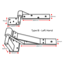 Swing Gate Rising Hinge or Up Hill Hinge Type B  Left hand Side.webp