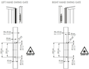 Aluminium finishing profile for swing gates to combine with MAGUNIT.webp