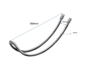 Galvanised Double Farm gate bow latch 20NB.webp