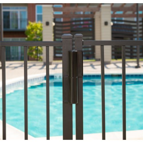 Black Locinox Tiger Hydraulic Swing Gate Closer and Compact hinge all in One.webp