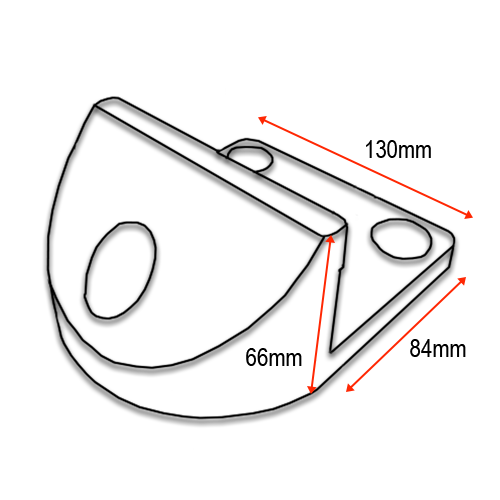 Swing Gate End Stopper- Rubber bolt down 66mm high .webp