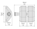 D&D MagnaLatch MLSPS2V Side Pull Magnetic Pool Gate Stainless steel 316 Marine Grade ( Polished ).webp