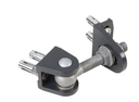 Locinox BOLTONHD Hot Dip Galvanised Adjustable Swing Gate Hinge 110mm Long Neck 180° Bolt-on 4D 16mm Pin/Pair