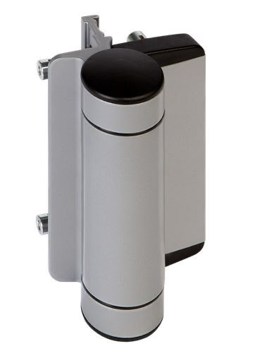 Locinox Compact 2 Way Adjustable 180° Surface Mounted Hinge - Raptor - Silver / Each