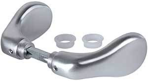 [AGH212] Locinox Insert Mortice Lock Handle - 3006C - Aluminium in Satin Chrome Silver - Pair