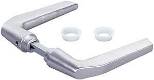 [AGH224] Locinox Insert Mortice Lock Handle - 3006M - Aluminium in Satin Chrome Silver - Pair