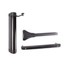 Locinox Lion Compact Hydraulic Gate Closer for Any Gate Situation - Black