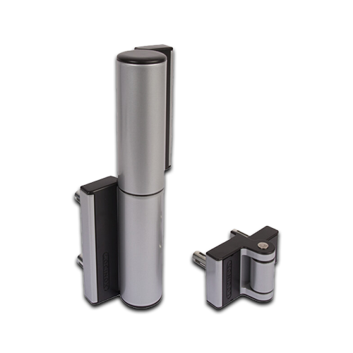 Locinox Tiger Hydraulic Swing Gate Closer and Compact Hinge all in One - SILVER