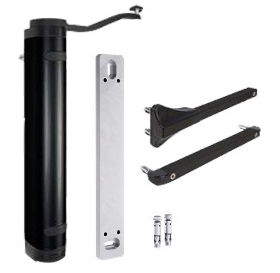 [AGC303] Locinox Hydraulic Industrial Gate Closer Verticlose 2 FOR 90° AND 180° HINGES BLACK