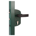 Economical Gate Lock Square Profile 40mm- Silver Body