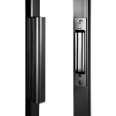 Locinox Integrated Magnet Lock for Swing Gates - Black