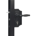 Locinox LAKY F2 Small Ornamental Swing Gate Lock F2 Square Profile Adjustable 30-40mm