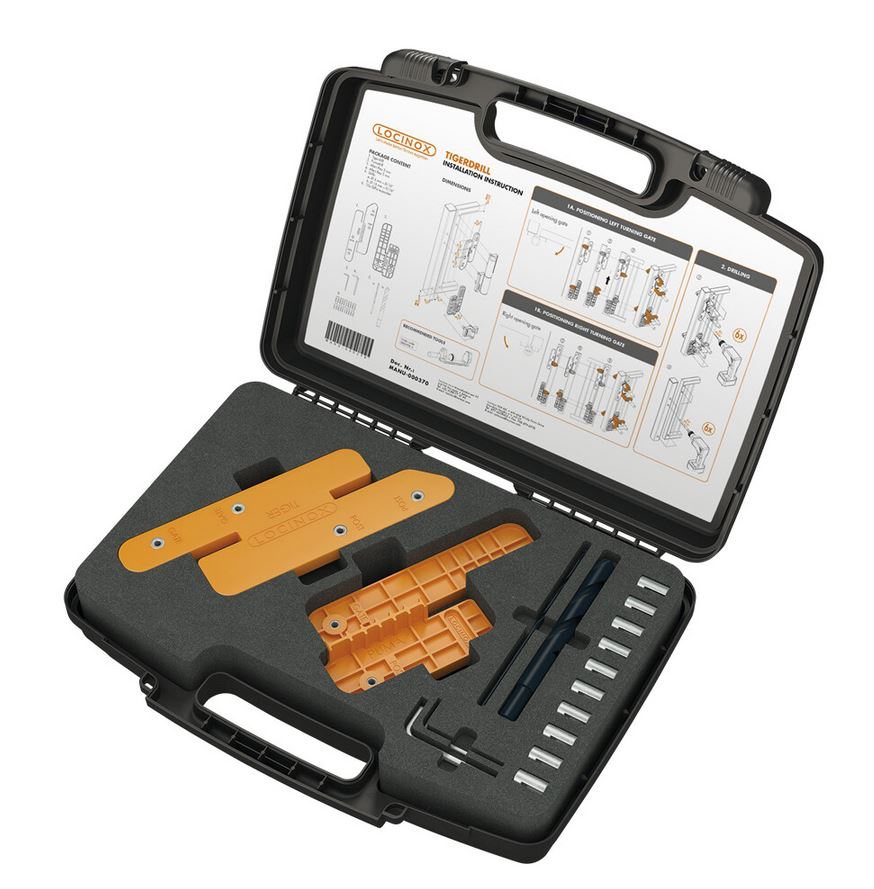 [AGLL529] Installation and Drilling JIG for Tiger Gate Closer - Locinox 