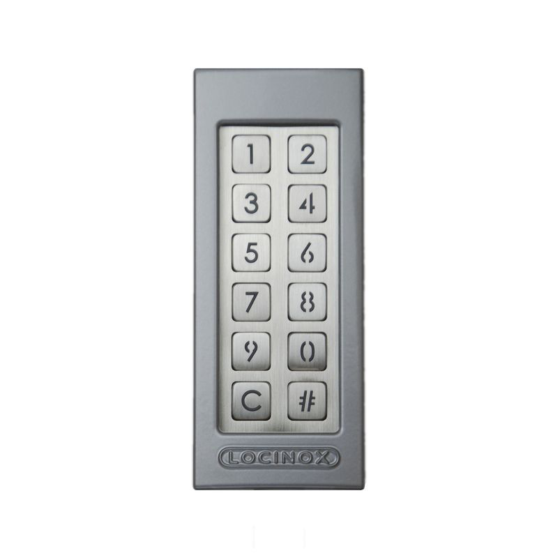 [ALNK907] Locinox Digital Wired Keypad for Gate Slimstone in Silver