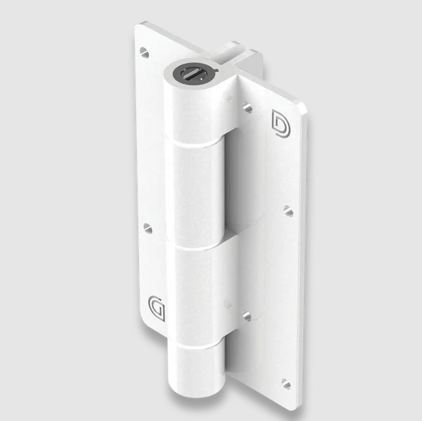 [AHN134] D&D Kwikfit Self Closing Hinges - 20kg, White, No Legs - Pair