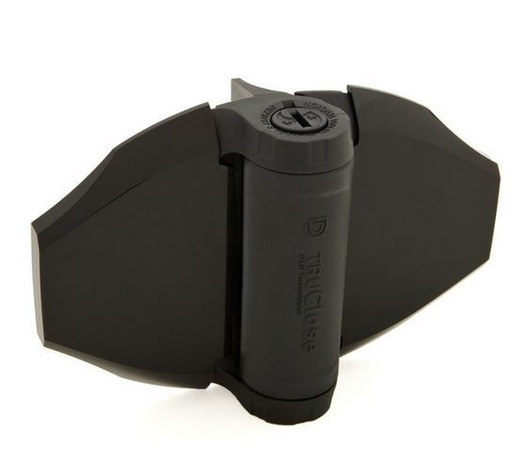 [AHN136] D&D TruClose Adjustable HEAVY DUTY Self Closing Hinges for Gates up to 70kg : Black, for Vinyl/Wood, 1 Leg, 19mm Gap