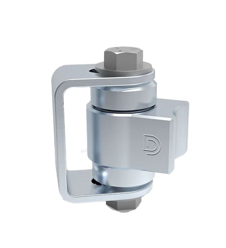 D&D Steel BadAss Hinge for Gates up to 500 kg - Zinc Finish / Each
