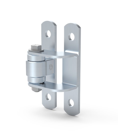 [AHN156] D&D Steel BadAss Face Mount Hinge for Gates up to 450 kg - Zinc Finish / Each