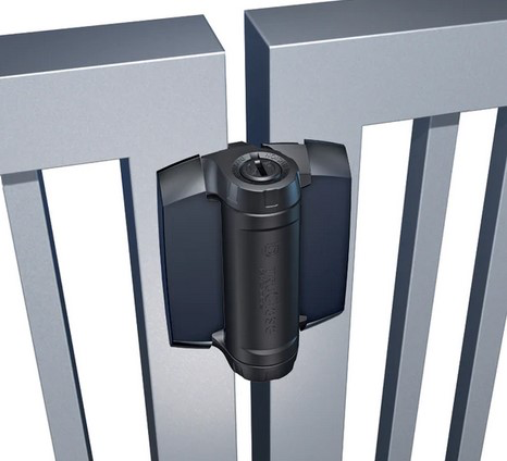 [AHN168] D&D TruClose Adjustable HEAVY DUTY Self Closing Hinges for Gates up to 70kg : Black, for Metal, 19mm Gap  No Legs