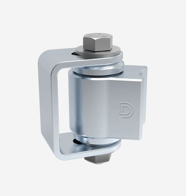 [AHN170] D&D Heavy Duty Steel BadAss Hinge for Gates up to 680 kg - Zinc Finish / Each