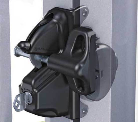 [AGLL551] D&D LokkLatch Deluxe Gate Latch- Black, Double Sided, Keyed Different