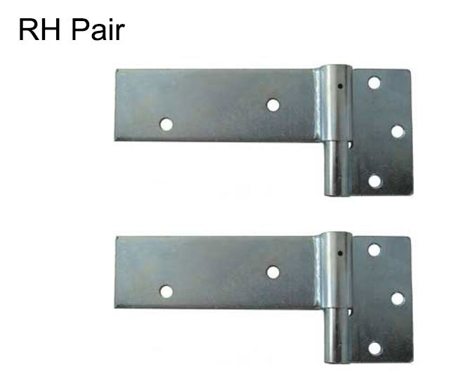 Short Heavy Duty Timber Swing Gate Strap Hinges 145x50mm 14mm Pin RH Pair