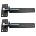 Adjustable Strap Hinge 20mm Pin 300mm Long in Black - For Timber Gates / 2 Hinges