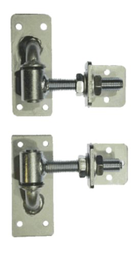 [AHN229] Swing gate Adjustable Gudgeon & Trunnion Hinge 90mm Long- 16mm Rod - / Pair