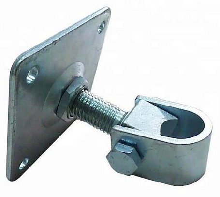 Round Adjustable Weld on Swing Gate Hinge 20mm Pin with Square Plate - EACH