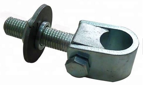 Round Adjustable Weld on Swing Gate Hinge 20mm Pin Round Plate - Each