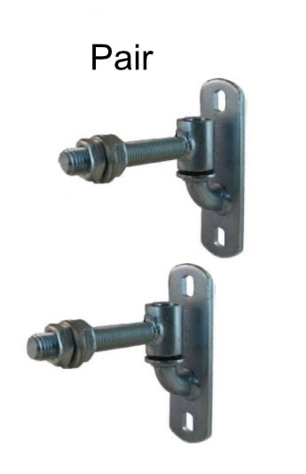 GUDGEON & TRUNNION HINGE Adjustable 90mm with 16mm Rod - (Pair)