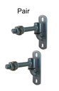 GUDGEON & TRUNNION HINGE Adjustable 90mm with 16mm Rod - (Pair)