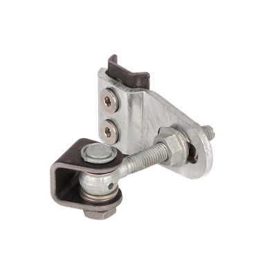 [AHN246] LOCINOX GBMU4D12-B Adjustable Swing Gate Hinge Long Neck 180° Weld-On 4D 12mm Pin - Pair