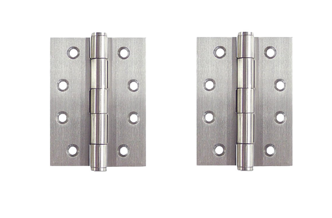 Butt Hinges Stainless Steel Fixed Pin 100x70x2.5mm/ 2 Hinges