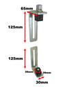 Light Swing Gate Hinges for Gate Frame Size 30x30mm