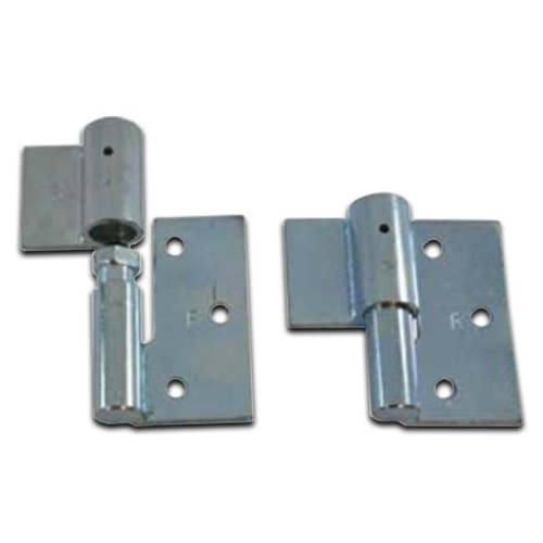Swing Gate Steel Zinc Weld to Screw Prison Hinge 19mm Lockable RH / Pair