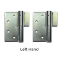Heavy Duty Swing Gate Weld to Screw Prison Hinge 25mm LH  Pair- Zinc Plated