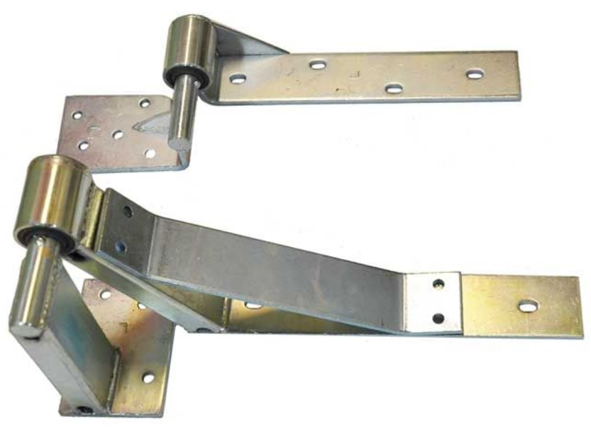 Swing Gate Rising Hinge or Up Hill Hinge Type A Left Hand Side - Zinc Plated