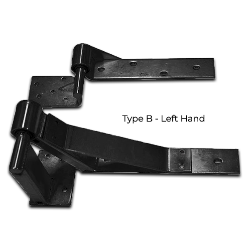 [AHN305] Swing Gate Rising Hinge or Up Hill Hinge Type B Left hand Side - Black