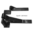Swing Gate Rising Hinge or Up Hill Hinge Type B Left hand Side - Black