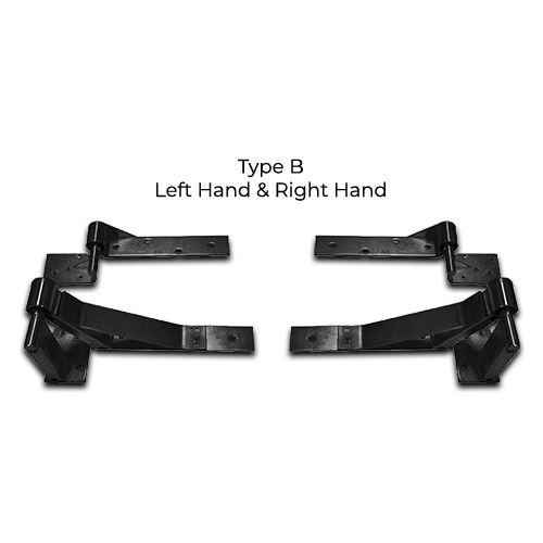 Heavy Duty Rising hinges or Up Hill Hinges Type B for Swing Gates- Both (LH & RH)