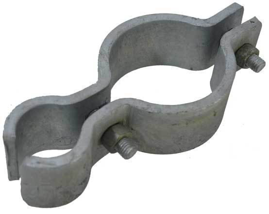 Double Cattle Yard Steel Gate Hinge - 50NB x 25NB or 60x34mm /Each