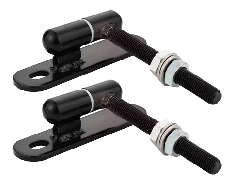 [AHN456] Heavy Duty Swing Gate Adjustable Gudgeon Hinge 40mm Plate M16/ Pair - Black